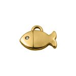 Pingente Peixe Ouro 10 mm