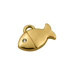 Pingente Peixe Ouro 10 mm
