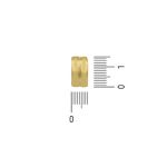 Base De Brinco Curvado Ouro 8 mm