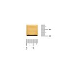 Passador Quadrado Ouro 17 mm