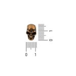 Passador Caveira Ouro V 10 mm