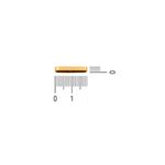 Passador Retangular Ouro 3 mm