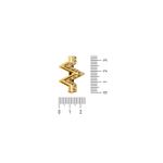 Passador Mulher Maravilha Ouro 24 mm