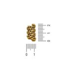 Passador Trabalhado Ouro 12 mm