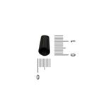 Ponteira Cone Preto 9 mm