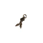 Pingente Folhas Ouro V 8 mm