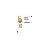 Pingente Bolinha Ouro 7 mm