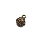 Pingente Bolinha Trabalhada OV 12 mm