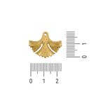 Pingente Leque Ouro 23 mm