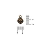 Pingente Bolinha Trabalhada OV 12 mm