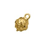 Pingente Bolinha Trabalhada Ouro 12 mm