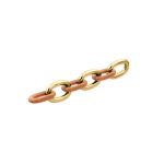 Corrente Mista Ouro com Amêndoa 21 mm