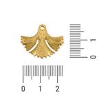 Pingente Leque Ouro 23 mm