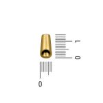 Ponteira Cone Ouro 7 mm