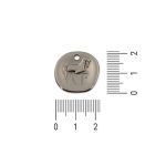 Pingente Cavalo Níquel 21 mm