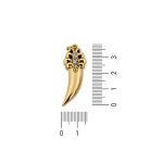 Pingente Trabalhado Ouro 16 mm