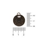 Pingente Medalha Ouro V 23 mm
