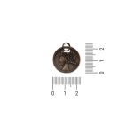 Pingente Medalha Ouro V 23 mm