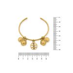 Pulseira Bolinhas Ouro 66 mm
