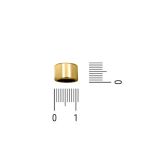 Passador Liso Ouro 11 mm