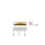 Passador Retangular Ouro 5 mm