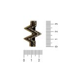 Passador Mulher Maravilha Ouro V 24 mm