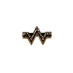 Passador Mulher Maravilha Ouro V 24 mm
