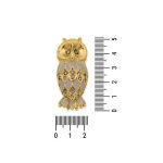 Enfeite Coruja Ouro 22 mm