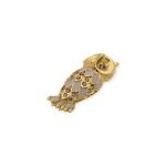 Enfeite Coruja Ouro 22 mm