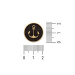 Enfeite Âncora Ouro V 21 mm