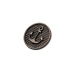 Enfeite Âncora Prata V 21 mm