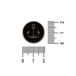 Enfeite Âncora Prata V 21 mm