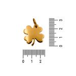 Pingente Trevo Ouro 22 mm