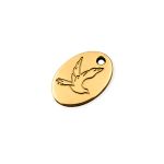 Pingente Paz Ouro 14 mm