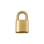 Pingente Cadeado Ouro 20 mm