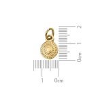 Pingente Medalha Ouro 11 mm