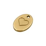 Pingente Amor Ouro 14 mm