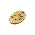 Pingente Sabedoria Ouro 14 mm