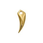 Pingente Curvado Ouro 14 mm