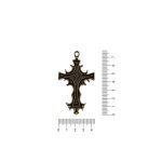 Pingente Cruz Ouro V 43 mm
