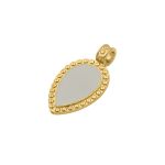 Pingente Oval Ouro 30 mm