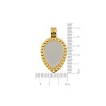 Pingente Oval Ouro 30 mm