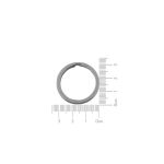 Argola de Chaveiro Níquel 32mm