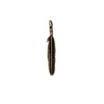 Pingente Folha Ouro V 10 mm