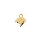 Pingente RS Ouro 15 mm