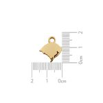 Pingente RS Ouro 15 mm