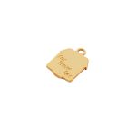 Pingente Lar Doce Lar Ouro 18 mm