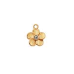 Pingente Flor Ouro 17 mm