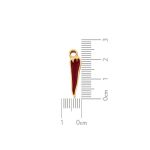 Pingente Pimenta Ouro 6 mm