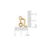 Pingente Signo Leão Ouro 13 mm